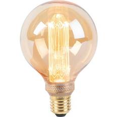 Luedd Led Lamp G95 E27 5w 1800k Amber 3-staps Dimbaar Transparant