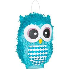 Piñatas Unique Party Pinata Chouette Bleue 3D