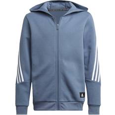 Adidas Blue Hoodies adidas Boy's Future Icons 3-Stripes Hoodie - Blue/White (HN6174)