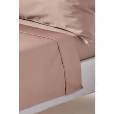 400 thread count Homescapes Organic Cotton 400 Thread Count Bed Sheet Brown