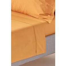 Textiles Homescapes Mustard Egyptian Thread Count Bed Sheet Yellow