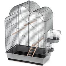 Bird Cage with Accessories Eliza 54x34x75 Grey and Black