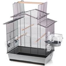 Haustiere Duvo+ Bird Cage with Accessories Iza 3 58x38x65 Black