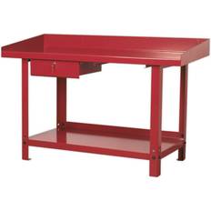 1.5m x 0.65m Steel Workbench & Lockable Draw Shelf Storage Work Station