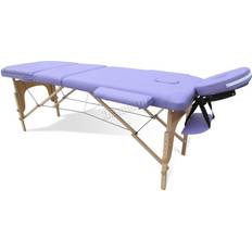 Westwood (Purple) Portable Folding Massage Table Bed Wood 3 sections