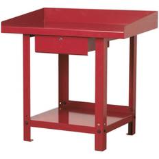 Loops 1m x 0.65m Steel Workbench & Lockable Draw Bottom Shelf Storage Work Station