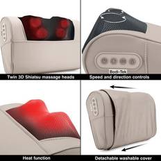 Shiatsu massage Bodi-Tek Nordic Relief Shiatsu Massage Pillow Beige