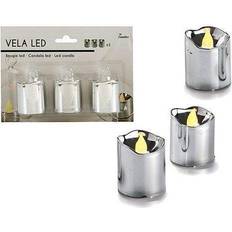 Silver LED-ljus Gift Decor S3602371 LED-ljus 3st