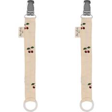 Konges Sløjd Pacifier Strap 2-pack Cherry