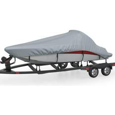 vidaXL Boat Cover Grey Length 427-488 cm Width 229 cm