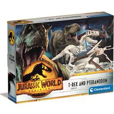 Tiere Actionfiguren Clementoni Jurassic World T-Rex and Pteranodon Excavation kit