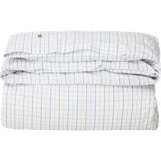 Lexington Påslakan Lexington Checked Cotton Poplin Påslakan Vit, Grå, Blå