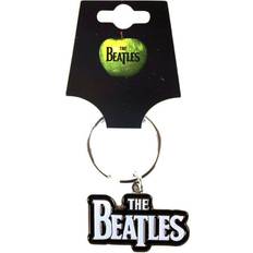 Tegnebøger & Nøgleringe The Beatles Keychain: Drop T Logo White Enamel In-fill