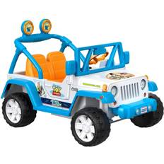 Steering Wheel Ride-On Cars Fisher Price Power Wheels Disney Pixar Toy Story Jeep Wrangler 12V