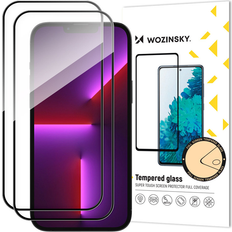 2x Superstærk Full Glue Fuldskærms Hærdet Glas Med Case Friendly Ramme iPhone 14 Pro