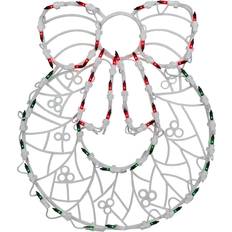 Hanging Decorations Northlight 16 in. LED Wreath Christmas Window Silhouette Decoration 16"