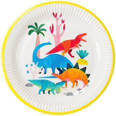 Piattini Monouso Talking Tables Disposable Plates Dinosaur 8pcs