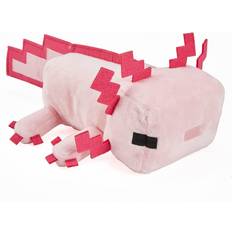 Minecraft Leksaker Minecraft HBT42 Axolotl plyschfigur, ca 21 cm, mjuk, samlarobjekt för fans, 3 år och uppåt