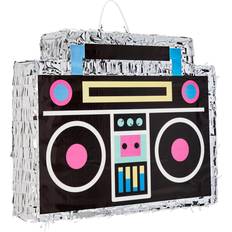 Blue Panda Boombox Pinata 80s 90s Hip Hop Party Decorations