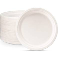 Heavy duty paper plates 100% Compostable 10 Inch Heavy-Duty Plates Eco-Friendly Paper Plates [125 Pack]