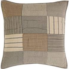 VHC Brands Farm Reversible Pillow Case Beige, Green, Grey (66.04x)