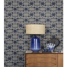 Rasch Kimono Graphic Blue Wallpaper