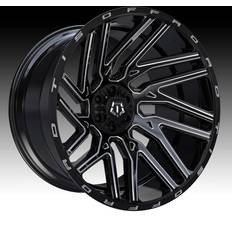 TIS 20" - Black Car Rims TIS 554BM 24x14 6x135/6x5.5" -76mm Black/Milled Wheel Rim