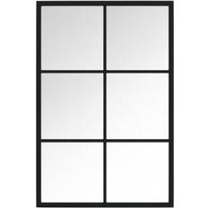 Negro Espejos de Pared vidaXL 342205 Black/Silver Espejo de Pared 40x60cm