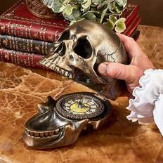 Design Toscano QS3917 Memento Mori Skull Table Clock