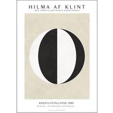 Hilma af klint poster Abstract Circles Ram 30x40cm