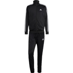 Adidas Herren Jumpsuits & Overalls Adidas Men Sportswear Basic 3-Stripes Tricot Tracksuit - Black