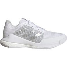 Cotton/Textile Volleyball Shoes Adidas Crazyflight W - Cloud White/Silver Metallic/Grey Two