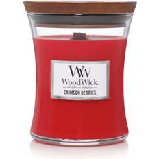 Woodwick Crimson Berries Red/Transparent Bougie Parfumée 85g