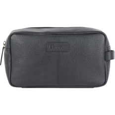 Black - Men Toiletry Bags Barbour Men's Highgate Leather Washbag