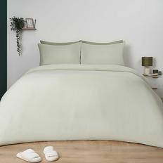 Brentfords Plain Dyed with Duvet Cover Green