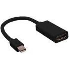 Displayport til mini displayport adapterkabel Value Mini DisplayPort HDMI Adapterkabel 0.15 m