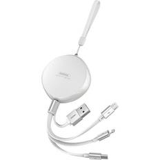 Remax Retractable Kabel 3in1 Lightning Micro USB USB-C