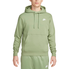 Nike Sportswear Club Fleece Pullover Hoodie - Oil Green/White