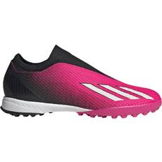 Slip-on - Unisex Fotballsko Adidas X Speedportal.3 Laceless Turf - Team Shock Pink 2/Zero Metalic/Core Black