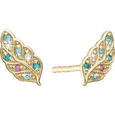 Christina Jewelry Øreringe Christina Jewelry Peacock - Gold/Multicolour