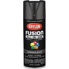 Black Spray Paints KRYLON K02782007 Hammered Spray Paint,Black,12 oz