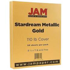 Jam Paper Metallic Cardstock, 110lb Stardream Metallic 50/pack 173SD8511GO285