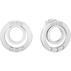 Guess Circles Earrings - Silver/Transparent