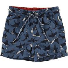 1-3M - Mädchen Bademode Wheat Hansi Swimming Shorts - Bering Sea with Rays (2941-471-1174)