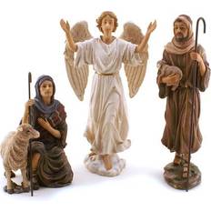 Three Kings Real Life Nativity Shepherds & Angel Figurine 31.8cm 3pcs