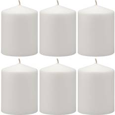 Stonebriar Collection Unscented Pillar Candle 16cm 6pcs