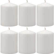 Stonebriar Collection Unscented Pillar Candle 6.3" 6pcs