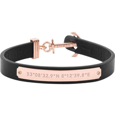 Paul Hewitt Armbånd Paul Hewitt Bracelet - Rose Gold/Black