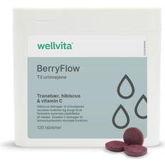 Tranebær Kosttilskud Wellvita Berryflow 120 stk