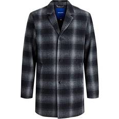 Jack & Jones Check Single-Breasted Coat